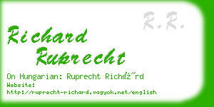 richard ruprecht business card